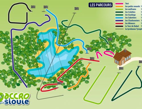 Les parcours Accro Sioule Echassières en détails